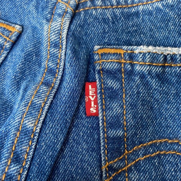 Levi's Premium Ribcage Straight Ankle Jeans Women's 26 Blue Distressed Big E NWT - Picture 9 of 16